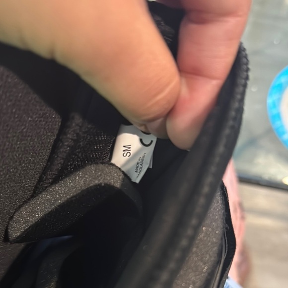 Black Orthopedic Walking Boot with Padded Interior and Rounded Sole - Picture 4 of 5